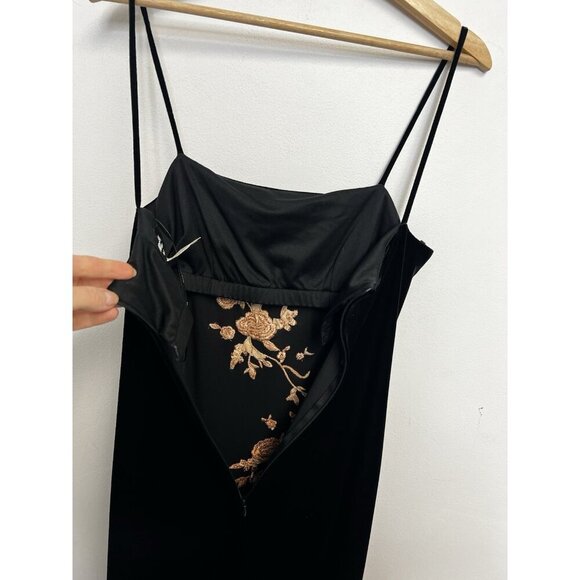 Vtg Arianna by Rachael Kaye Y2K 2000s coquette fairy fitted Embroidered Dress - Picture 4 of 13